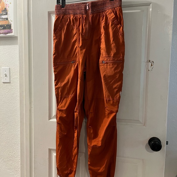 Free People Pants - Free People Orange Cargo Pants Relaxed Fit